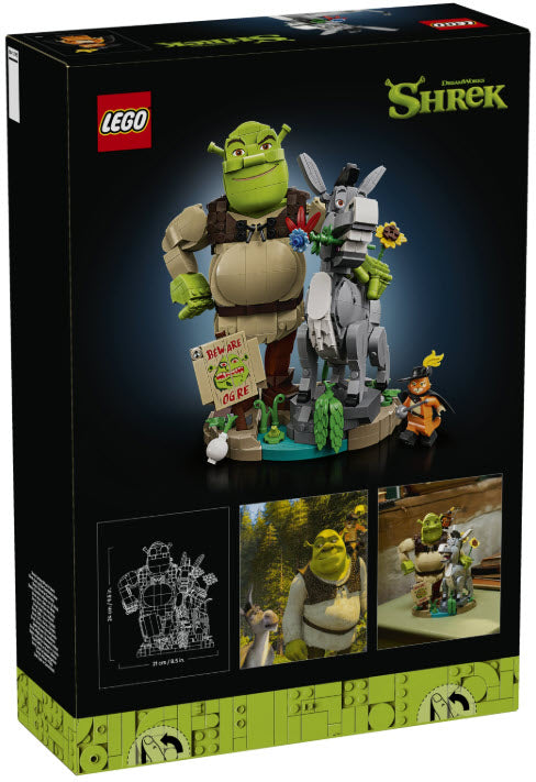 Box Rückseite:LEGO 72423 Shrek, Esel und Der Gestiefelte Kater