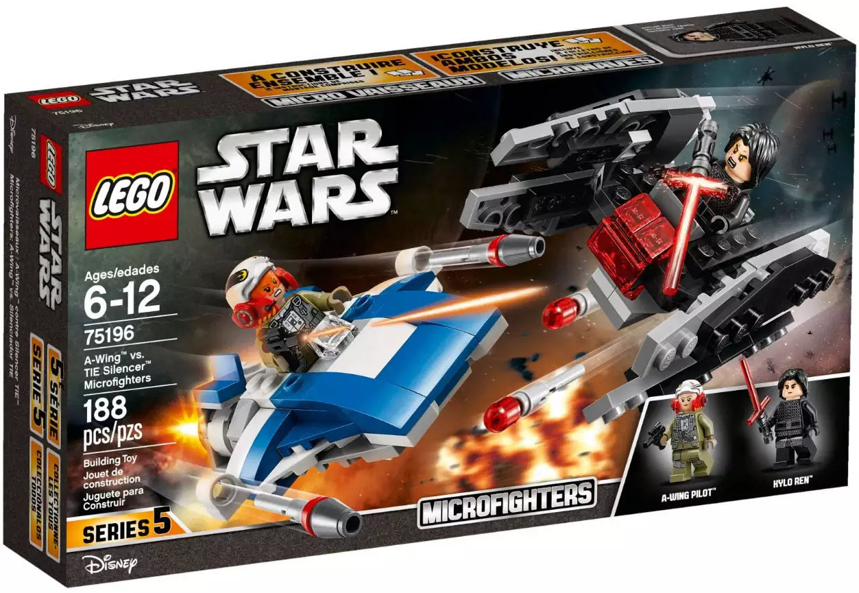 Verpackung: LEGO Star Wars 75196 A-Wing vs. TIE Silencer Microfighters