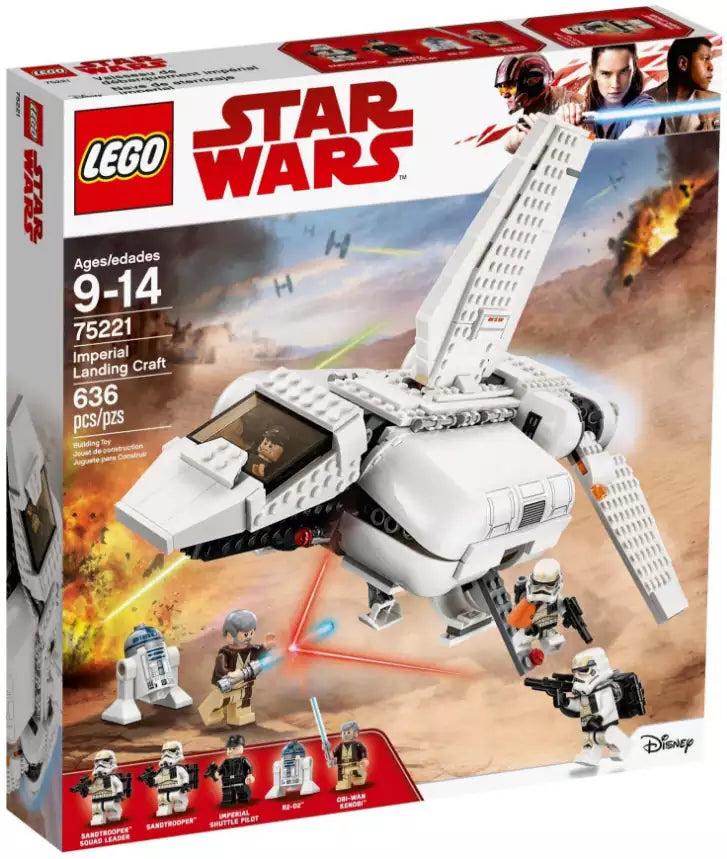 Verpackung: Box Rückansicht: LEGO Star Wars 75221 Imperiale Landefähre