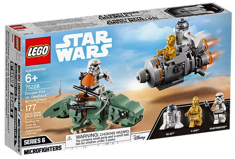 Verpackung: LEGO Star Wars 75228 Escape Pod vs. Dewback Microfighters