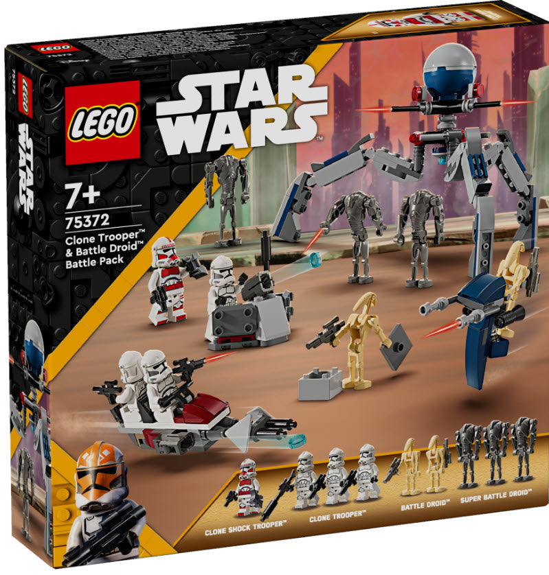 Verpackung: LEGO Star War 75372 Clone Trooper & Battle Droid Battle Pack