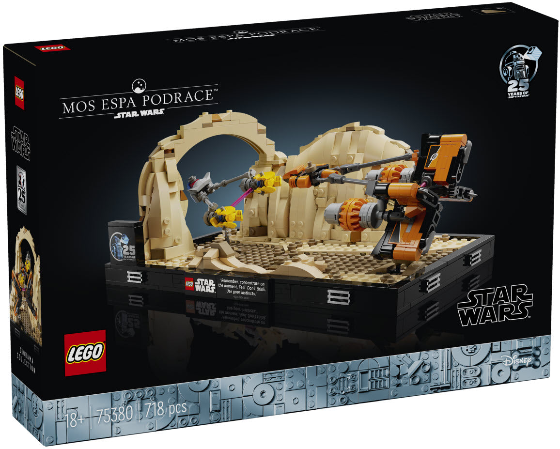 Verpackung: LEGO Star War 75380 Podrennen in Mos Espa – Diorama