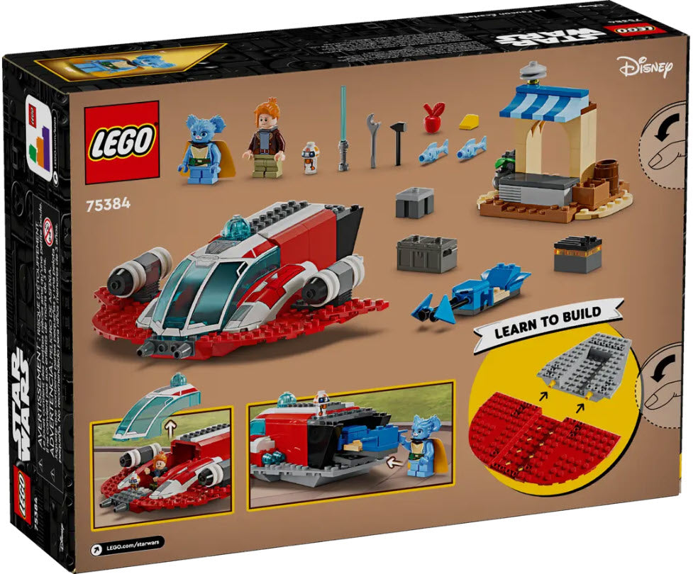 Box Rückansicht: LEGO Star War 75384 Der Crimson Firehawk