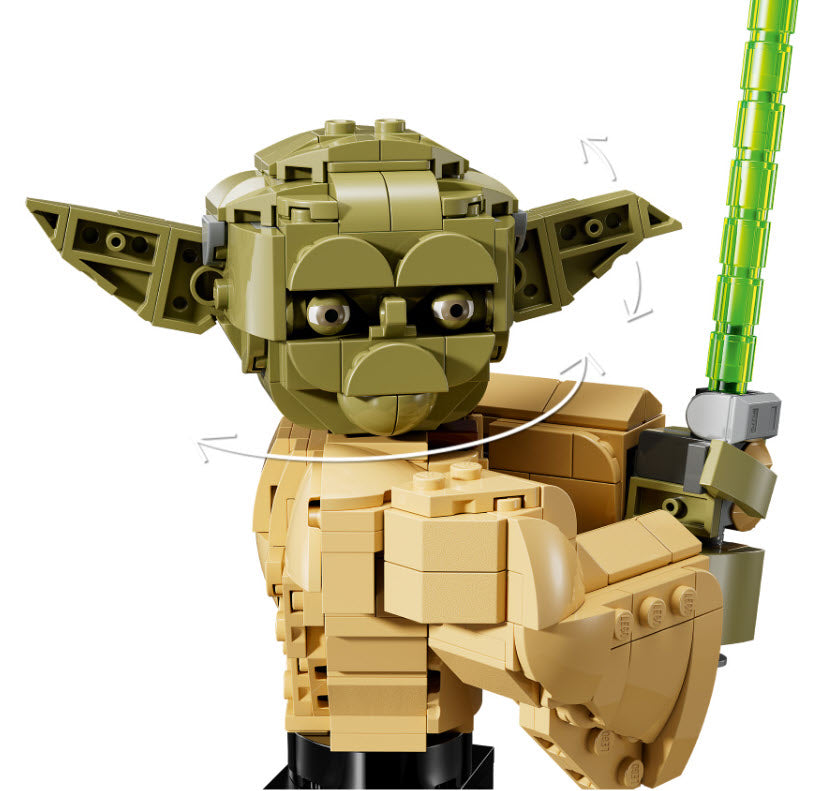 Detail 1: LEGO Star Wars 75438 Yoda Büste