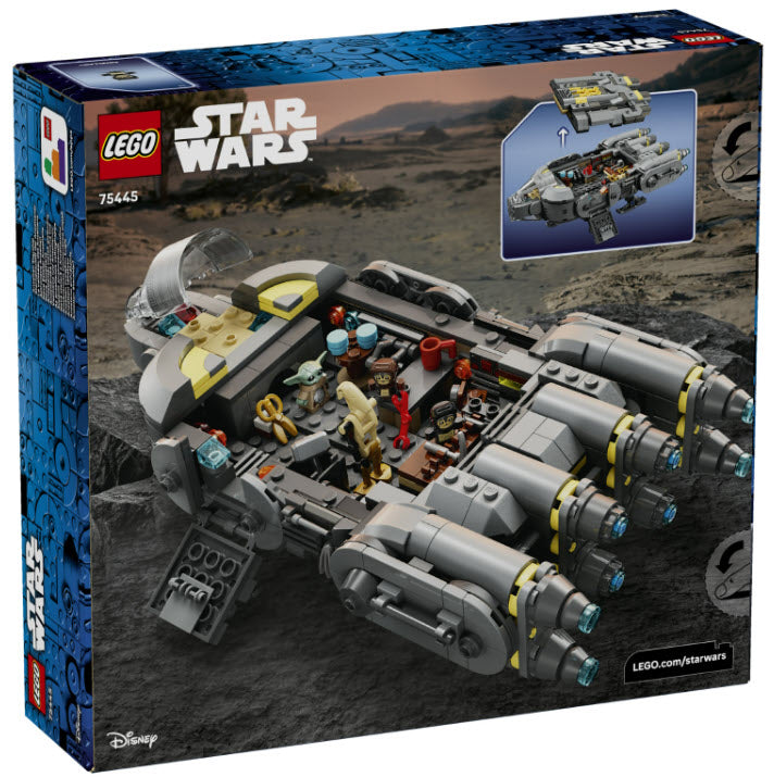 Box Rückseite: LEGO Star Wars 75445 Sternenschiff der Anzellaner