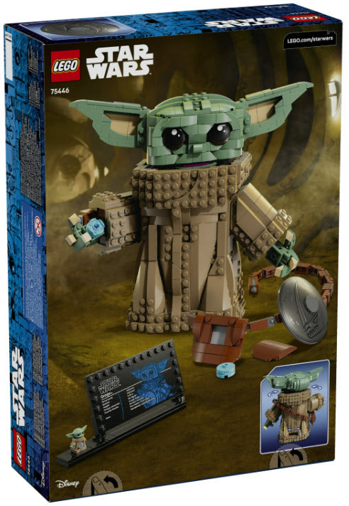 Box Rückseite: LEGO Star Wars 75446 Grogu (Lehrling des Mandalorianers)