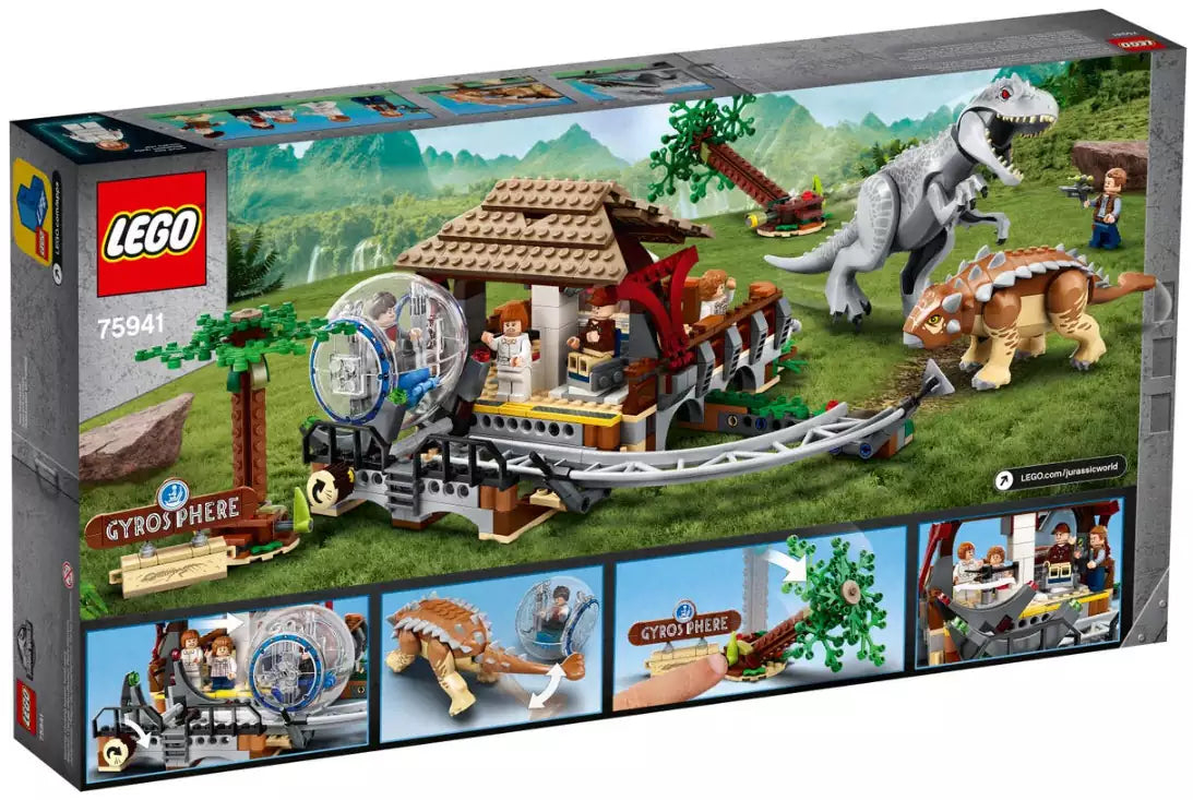 Box Rückansicht: LEGO Jurassic World 75941 Indominus Rex vs. Ankylosaurus​