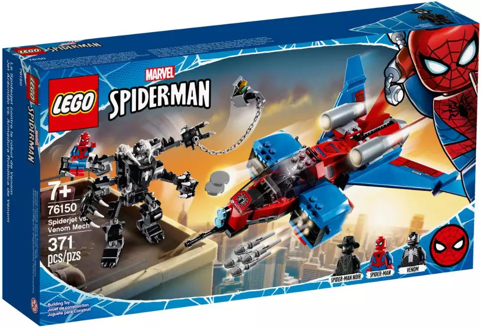 Verpackung: LEGO Super Heroes 76150 Spiderjet vs. Venom Mech