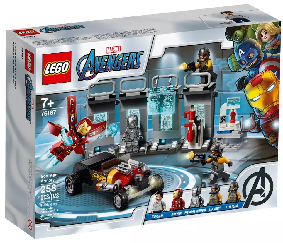 Verpackung: LEGO Super Heroes 76167 Iron Mans Arsenal