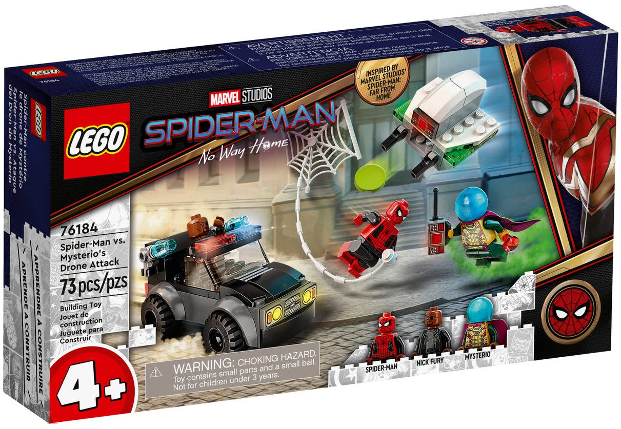Verpackung: LEGO Super Heroes 76184 Mysterios Drohnenattacke auf Spider-Man
