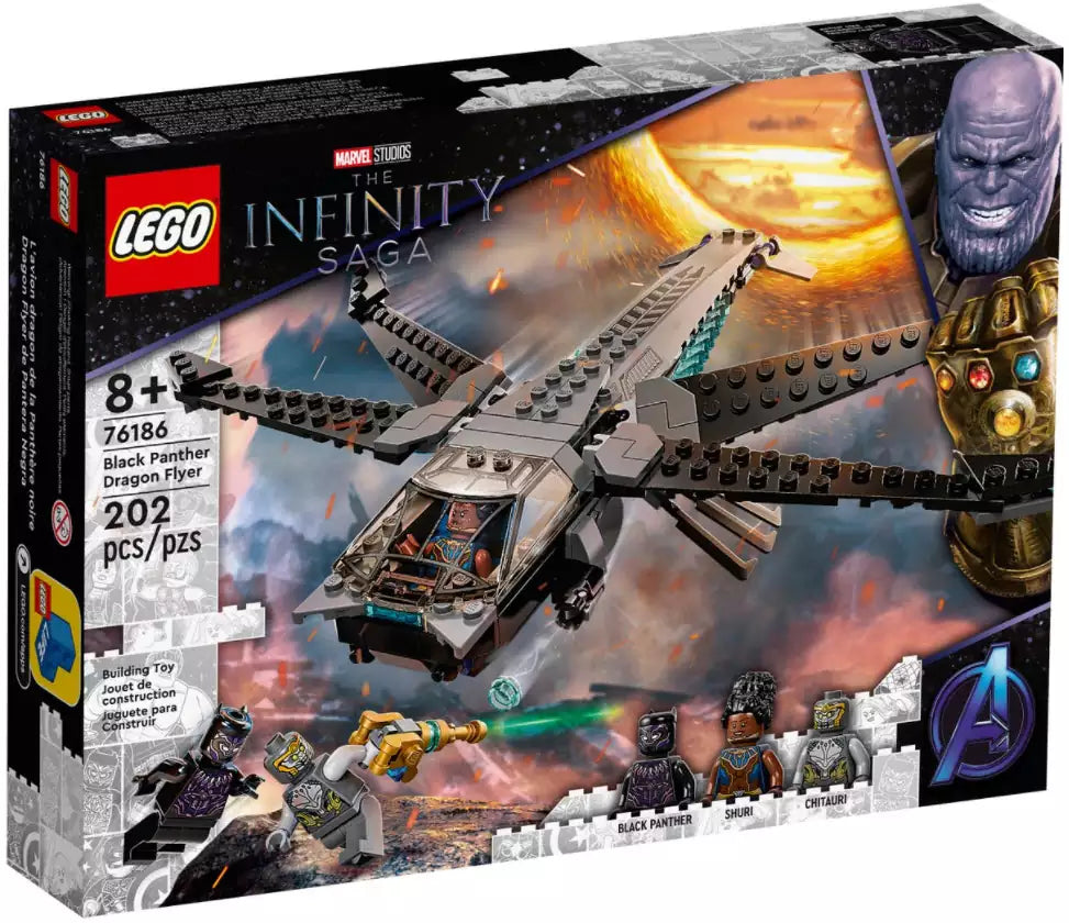 Verpackung: LEGO Super Heroes 76186 Black Panthers Libelle
