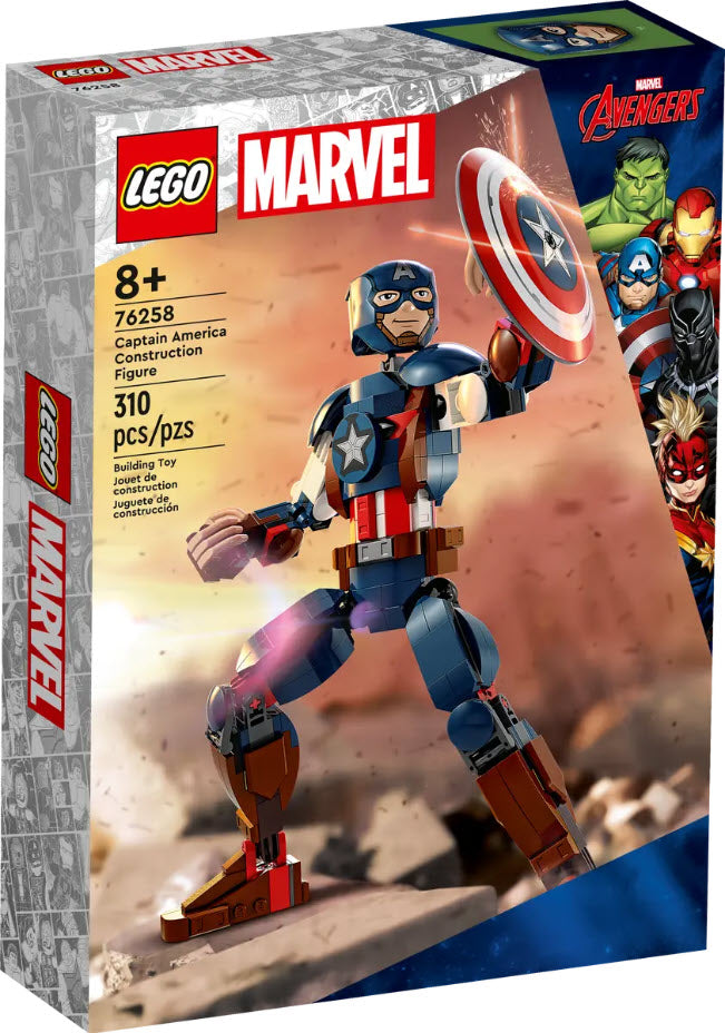 Verpackung: LEGO Super Heroes 76258 Captain America Baufigur
