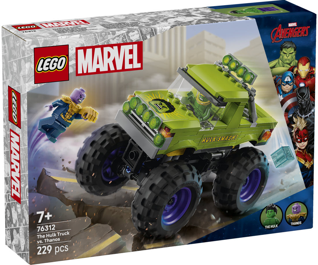 Verpackung: LEGO Super Heroes 76312 Hulk-Truck vs. Thanos