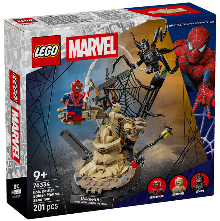 Verpackung: LEGO Super Heroes 76334 Großer Showdown: Spider-Man vs. Sandman