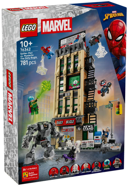 Verpackung: LEGO Super Heroes 76342 Spider-Man vs. Mysterio: Daily Bugle