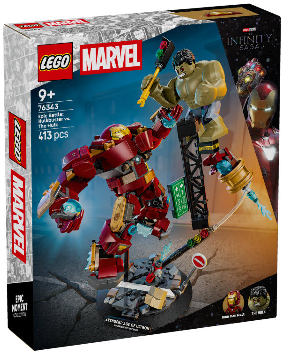 Verpackung: LEGO Super Heroes 76343 Duell der Giganten: Hulkbuster vs. Hulk