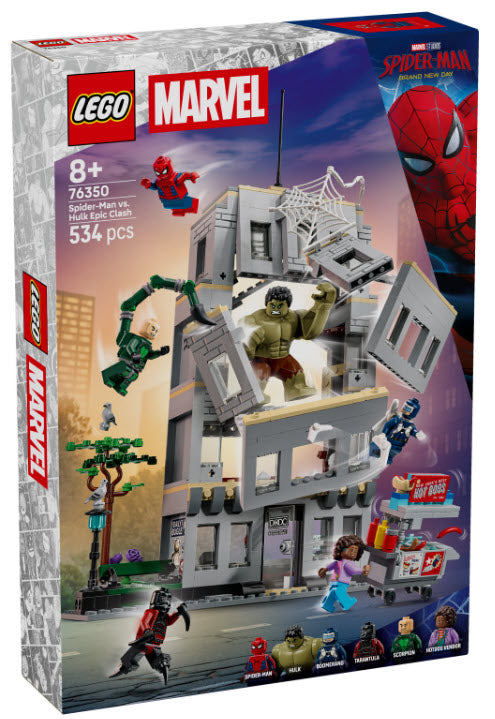 Verpackung: LEGO Super Heroes 76350 Großer Showdown: Spider-Man vs. Hulk