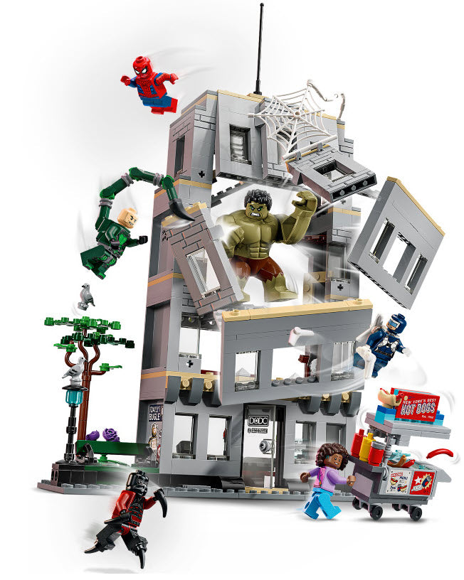 Detail 1: LEGO Super Heroes 76350 Großer Showdown: Spider-Man vs. Hulk
