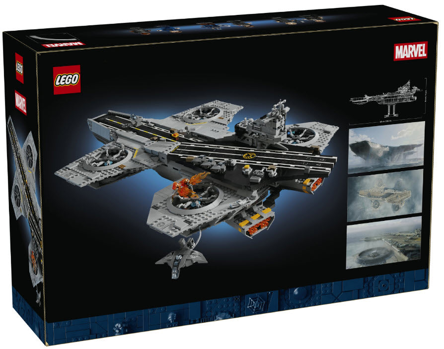 Box Rückseite: LEGO Super Heroes 76354 S.H.I.E.L.D.-Helicarrier