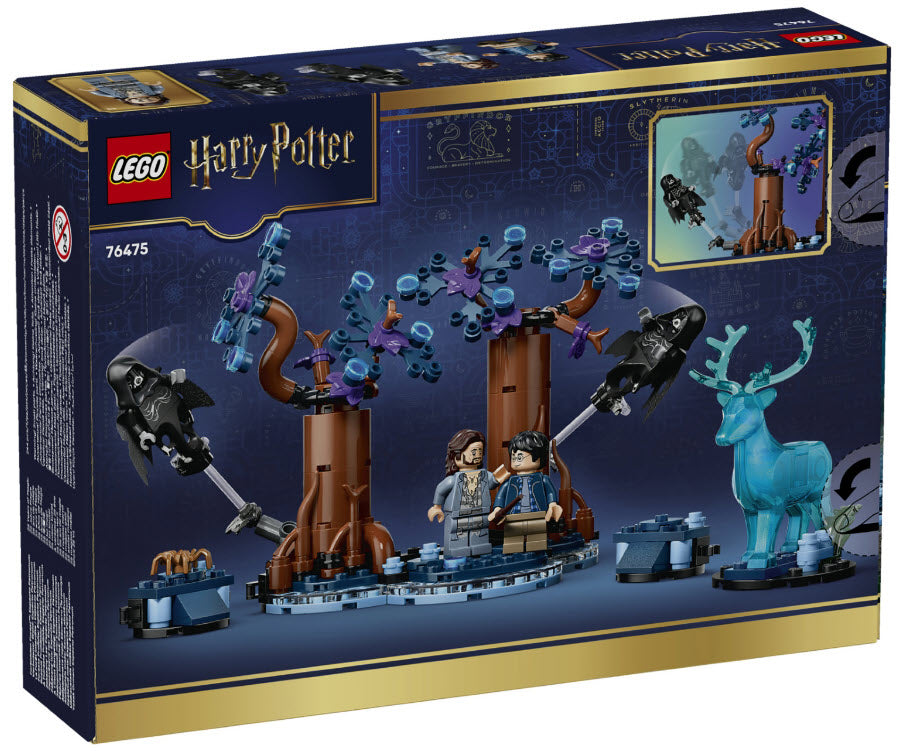 Box Rückseite: LEGO Harry Potter 76475 Verbotener Wald: Expecto Patronum