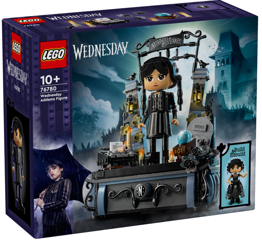 Verpackung: LEGO Wednesday 76780 Wednesday Addams Baufigur