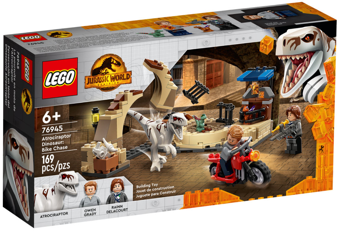Verpackung: LEGO Jurassic World 76945 Atrociraptor: Motorradverfolgungsjagd