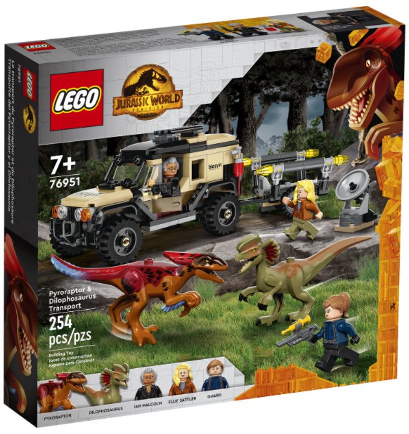 Verpackung: LEGO Jurassic World 76951 Pyroraptor & Dilophosaurus Transport