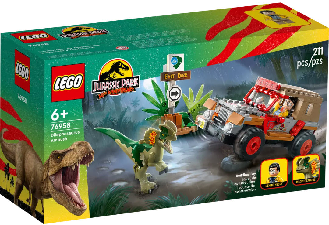 Verpackung: LEGO Jurassic World 76958 Hinterhalt des Dilophosaurus