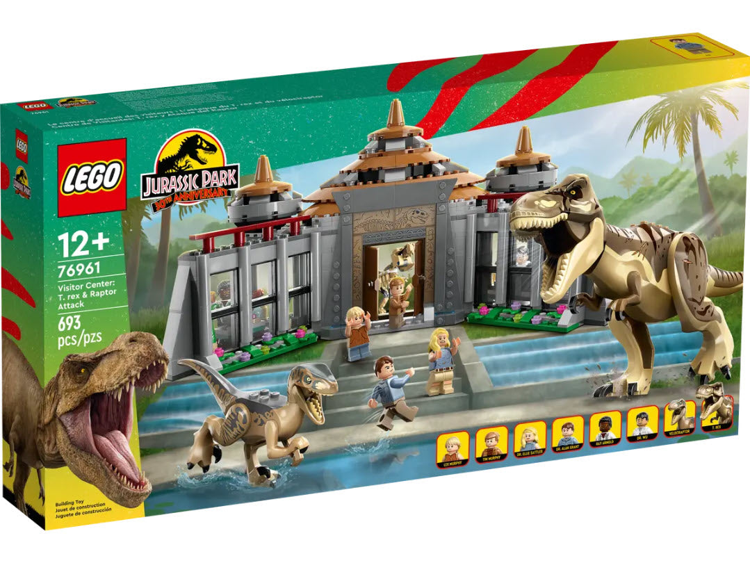 Verpackung: LEGO Jurassic World 76961 Angriff des T. rex und des Raptors aufs Besucherzentrum