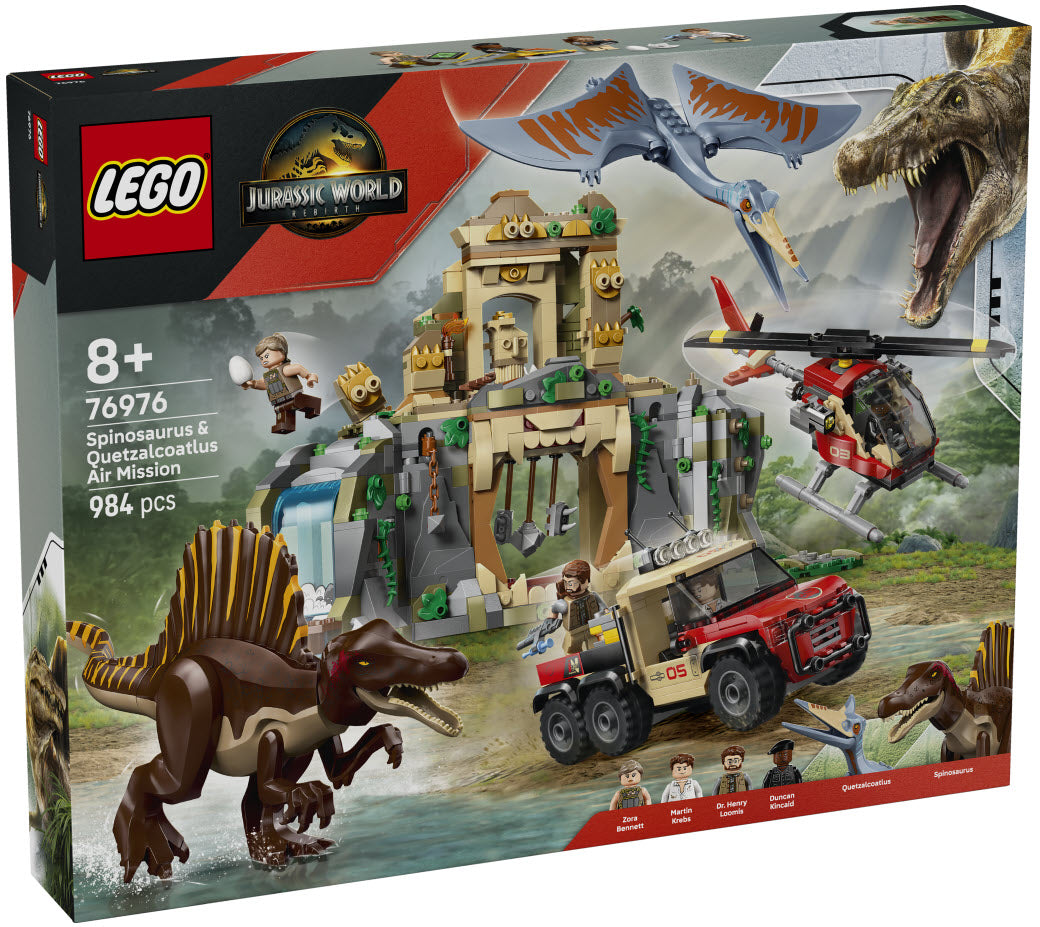 Verpackung: LEGO Jurassic World 76976 Spinosaurier & Quetzalcoatlus: Hubschrauber-Einsatz