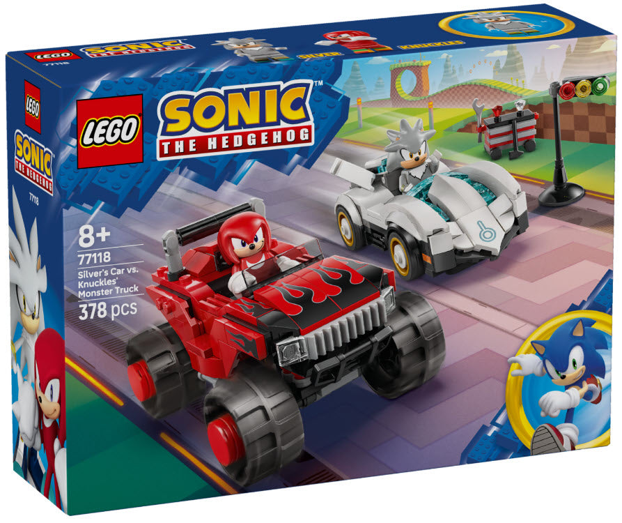 Verpackung: LEGO Sonic 77118 Silvers Auto vs. Knuckles' Monstertruck