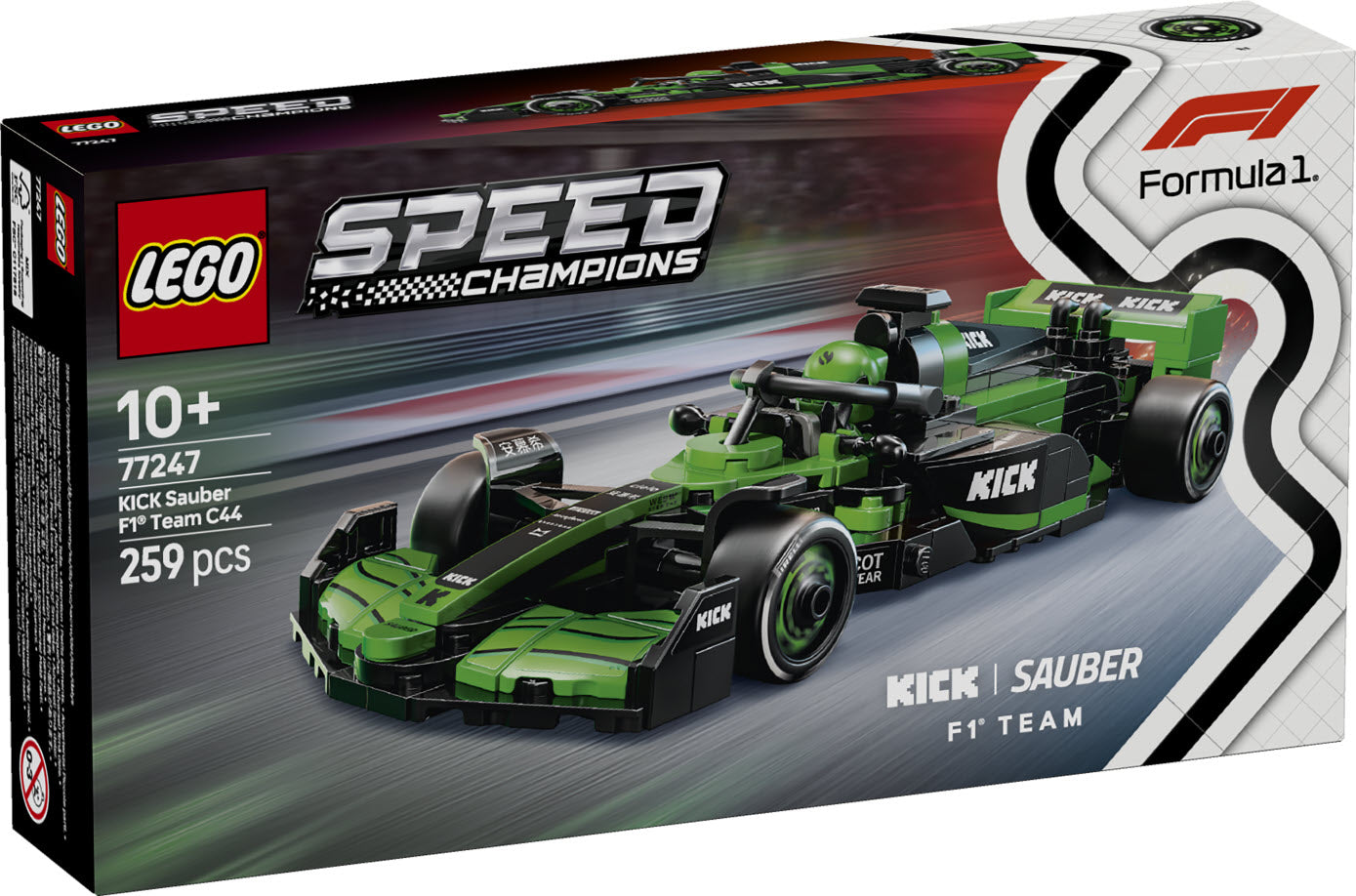 Verpackung: LEGO Speed Champions 77247 KICK Sauber F1 Team C44 Rennauto