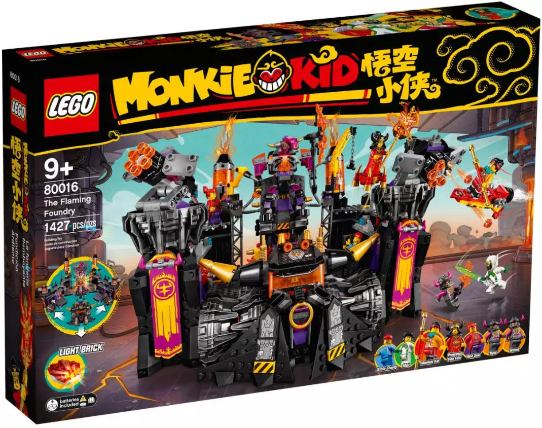 Verpackung: LEGO Monkie Kid 80016 Die glühende Gießerei
