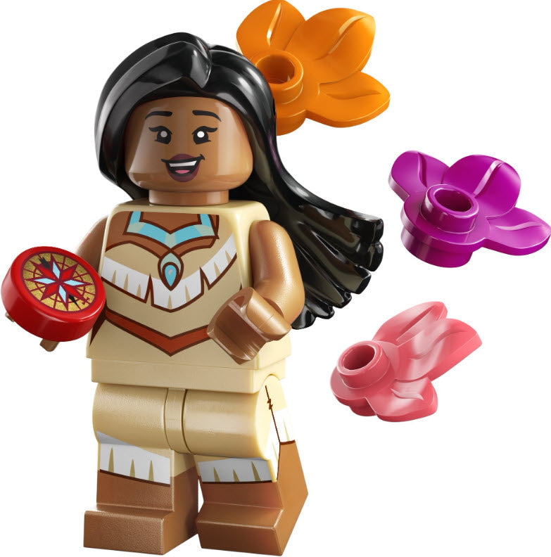 Inhalt: LEGO Disney Serie 100 Minifiguren 71038-12 Pocahontas