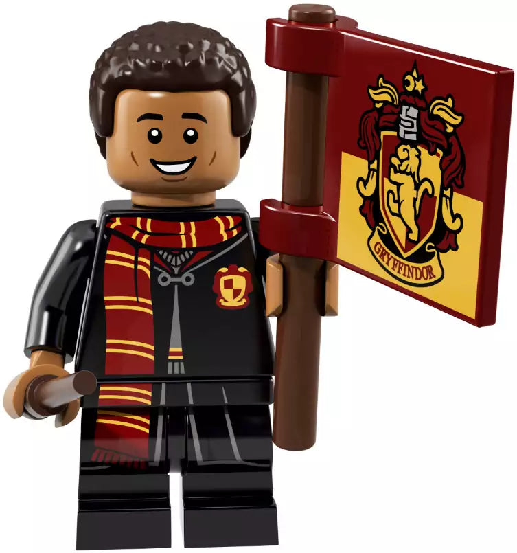 Inhalt: LEGO Harry Potter and Fantastic Beasts Serie 1 Minifiguren 71022-08 Dean Thomas & Gryffindor Flag
