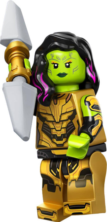 Inhalt: LEGO Marvel Studios Serie 1 Minifiguren 71031-12 Gamora mit der Klinge von Thanos
