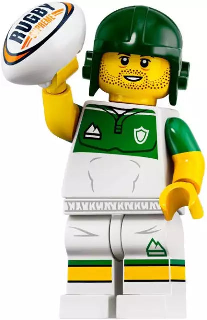 Inhalt: LEGO Minifiguren Serie 19 71025-13 Rugby-Spieler