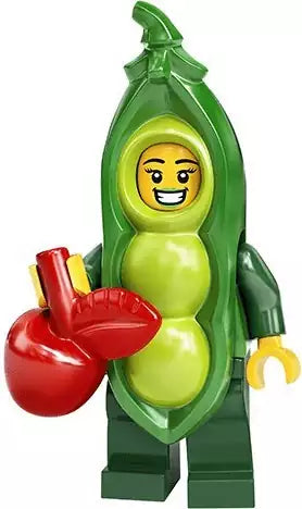 Inhalt: LEGO Minifiguren Serie 20 71027-03 Mädchen im Erbsenschotenkostüm