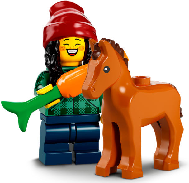 Inhalt: LEGO Minifiguren Serie 22 71032-05 Stallbursche mit Pferd
