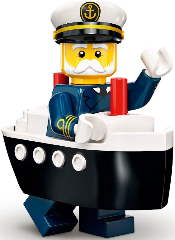 Inhalt: LEGO Minifiguren Serie 23 71034-10 Fährenkapitän