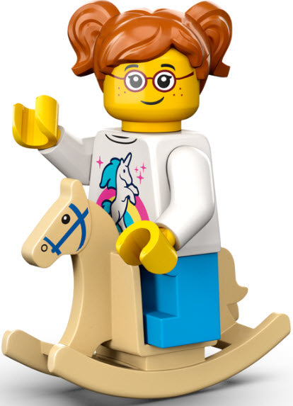 Inhalt: LEGO Minifiguren Serie 24 71037-11 Mädchen mit Schaukelpferd
