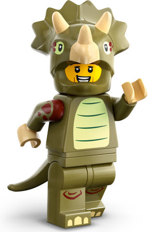 Inhalt: LEGO Minifiguren Serie 25 71045-08 Triceratops-Fan