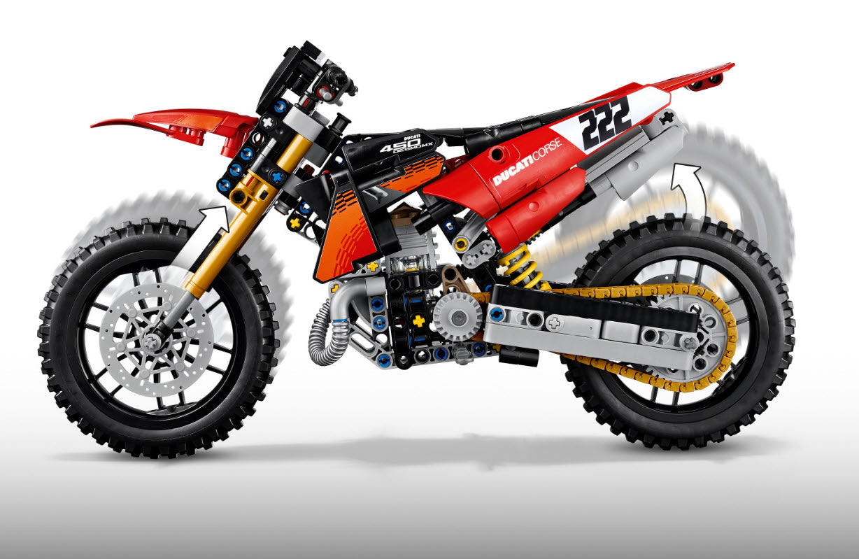 LEGO Technic 42238 Ducati Desmo450 MX Factory Motorrad