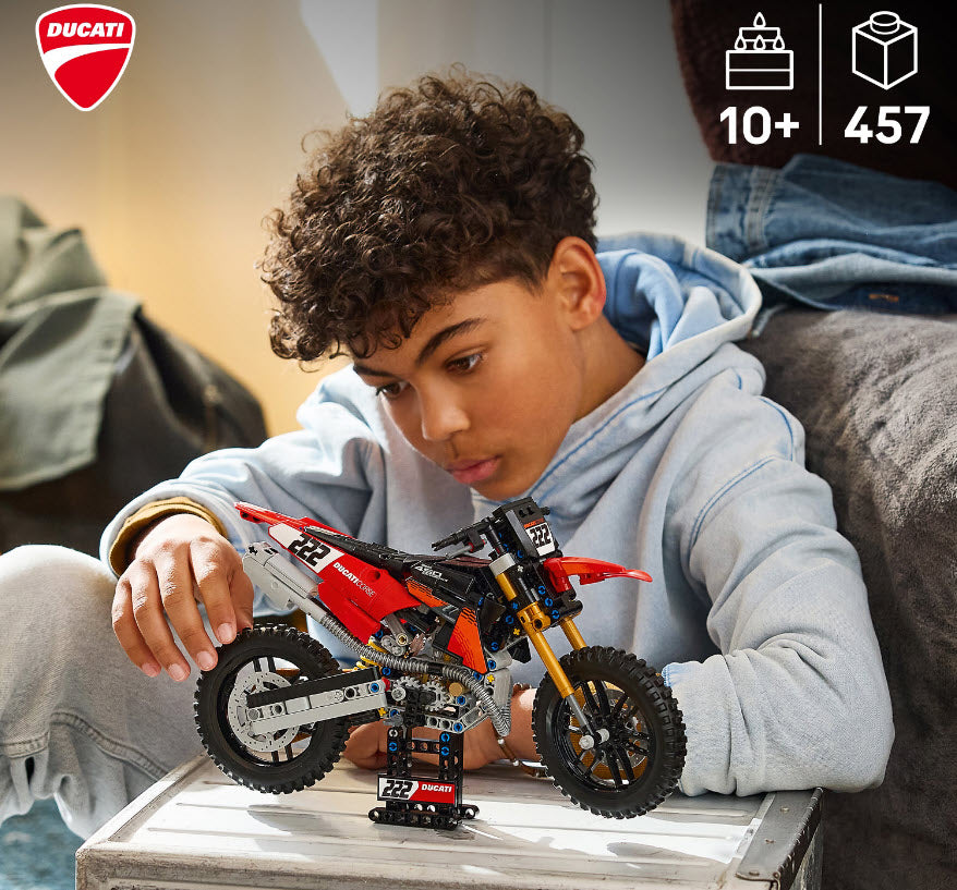 LEGO Technic 42238 Ducati Desmo450 MX Factory Motorrad