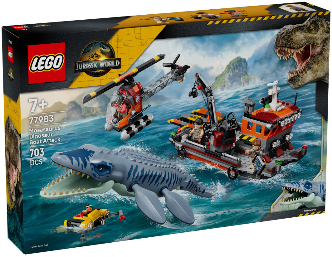 LEGO Jurassic World 77983 Mosasaurier-Angriff auf das Boot