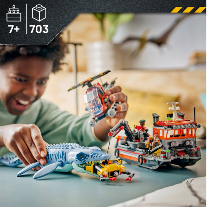 LEGO Jurassic World 77983 Mosasaurier-Angriff auf das Boot