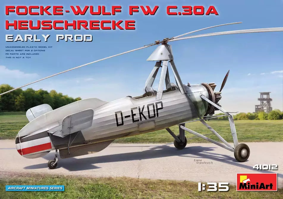 Verpackung: MiniArt 41012 Focke-Wulf FW C.30A Heuschrecke, frühe Ausführung, 1:35