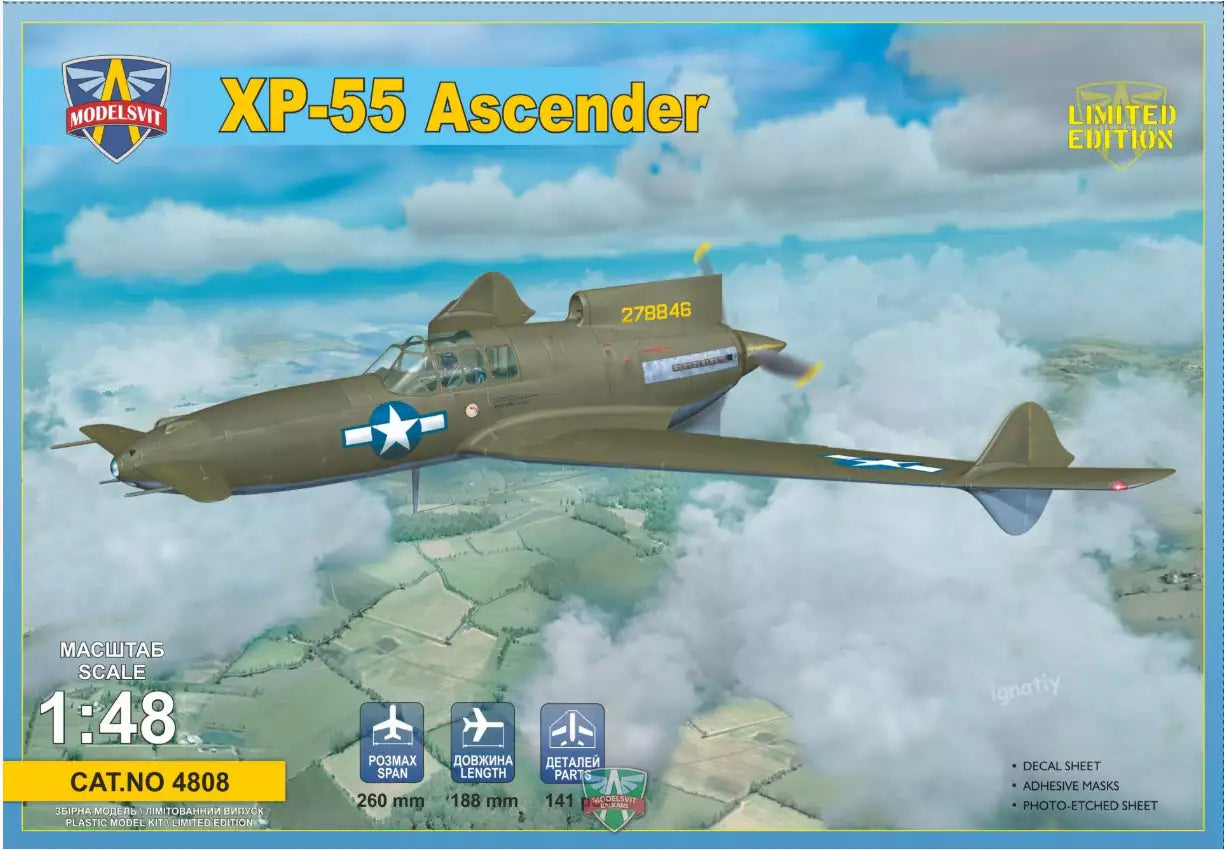 Verpackung: ModelSvit 4808 XP-55 Ascender, 1:48