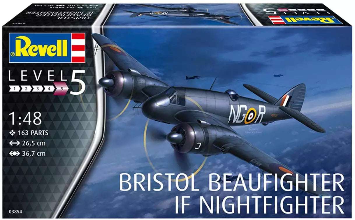Verpackung: Revell 03854 Bristol Beaufighter Mk.IF Nightfighter, 1:48