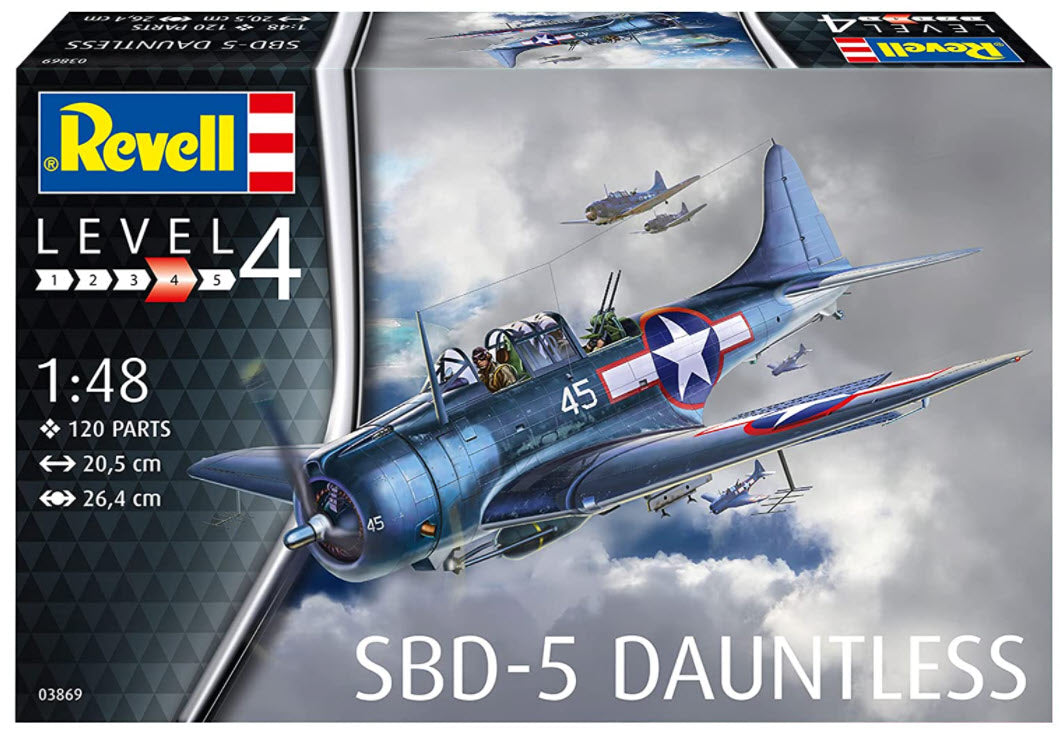 Verpackung: Revell 03869 SBD-5 Dauntless, 1:48